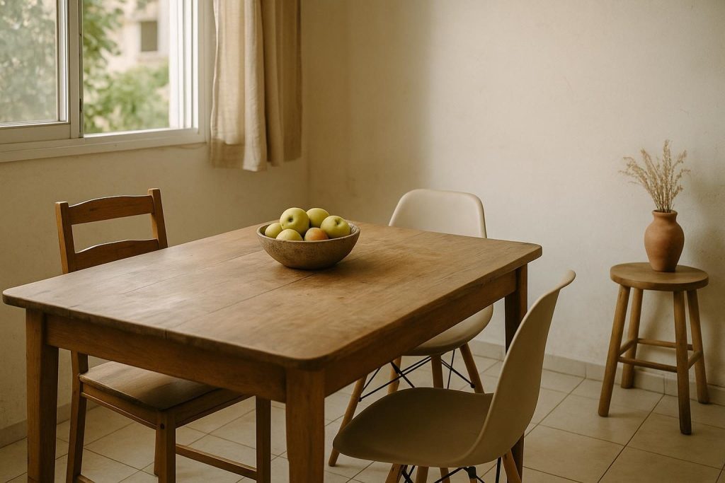 איך לבחור שולחן אוכל: גדלים, צורות וחומרים