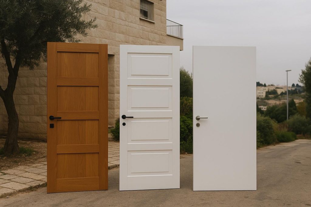 דלת פנים: עץ מלא, MDF או פורמייקה - מה ההבדל?