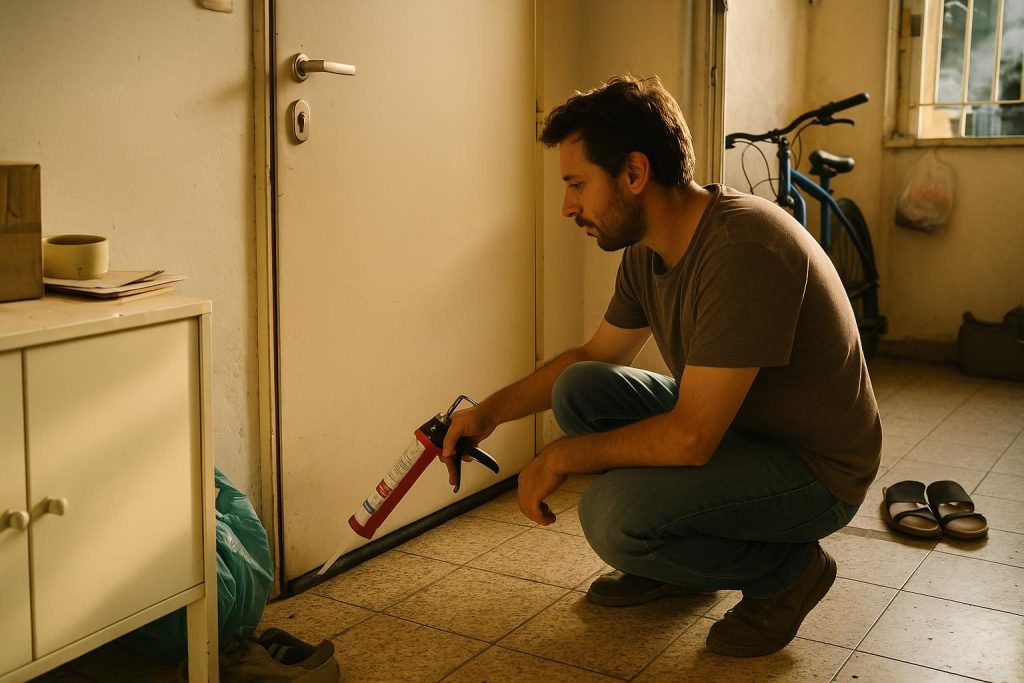 איטום דלת כניסה מרעשים ואבק: מדריך מעשי